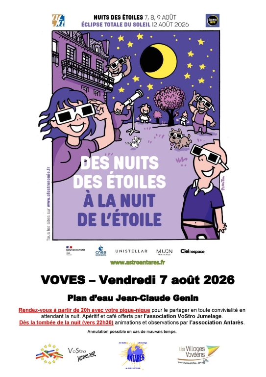 Nuit des étoiles à Voves