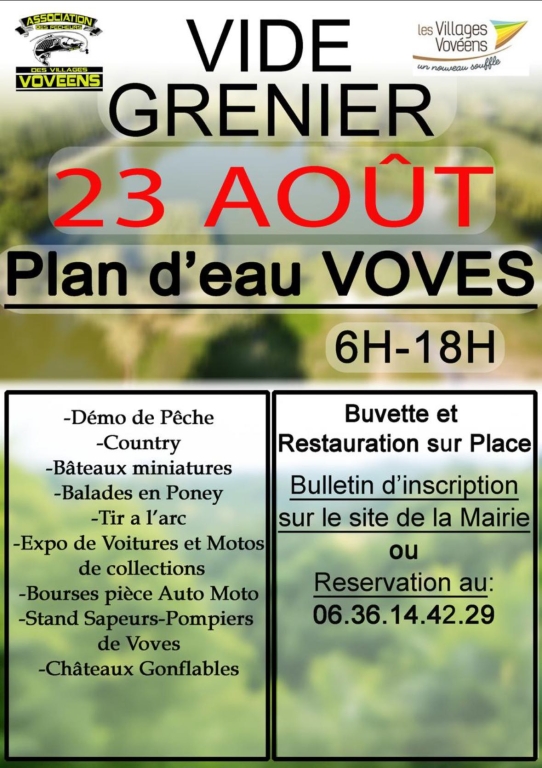 Vide grenier plan d'eau