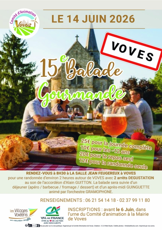 Quinzième édition de la Balade Gourmande de Voves