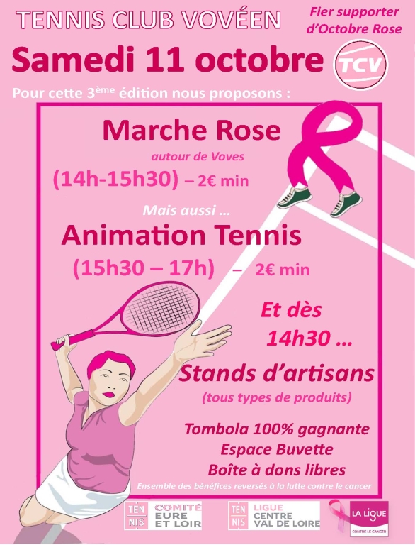 Tennis Club Vovéen Octobre Rose