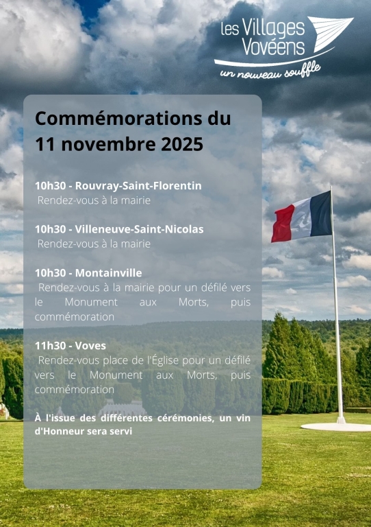 Commémorations du 11 novembre 2025
