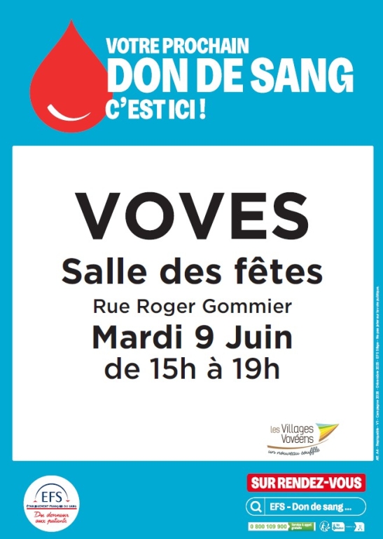 Don de Sang 9 juin 2026