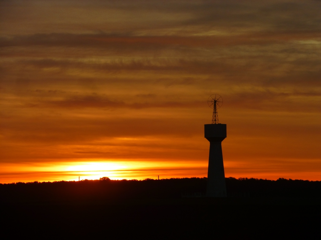 Coucher de soleil sur Montainville