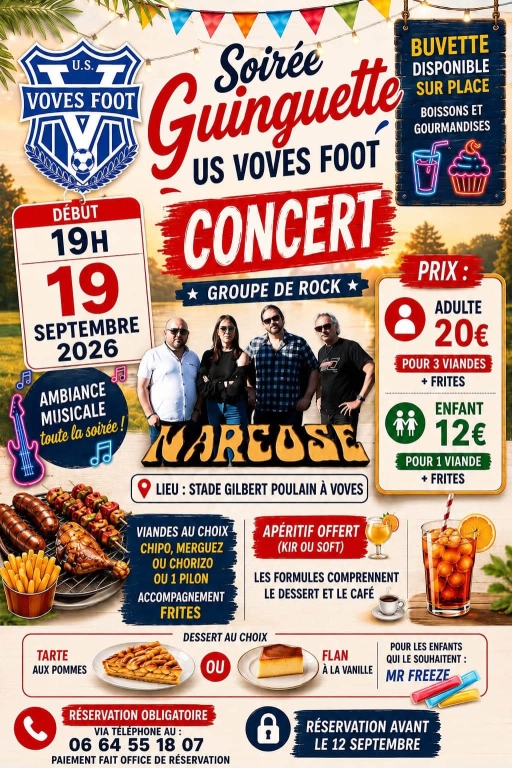 Soirée guinguette US Voves Foot